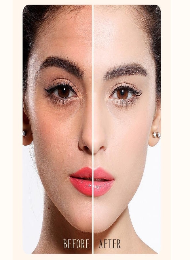 GERIX كريم أساس فاخر مضاد للتجاعيد من جيريكس 2 في 1، يدوم طويلاً، برأسين وفرشاة، (طبيعي، قطعة واحدة) (كريم أساس) - Image 5