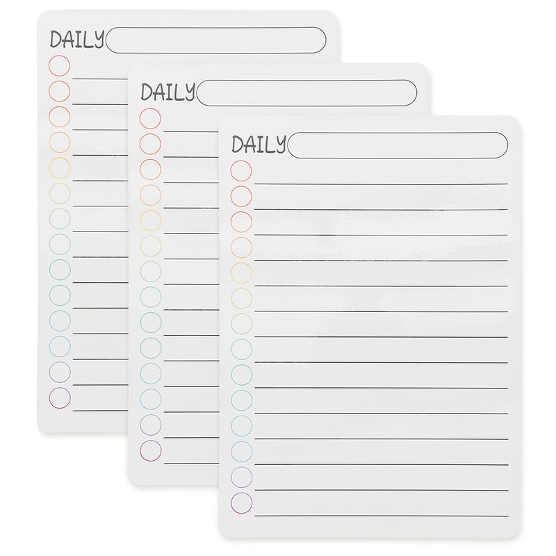 6 Pcs Daily Schedule Planner Erasable White Board List Planning Whiteboard Transparent Plan Board - Image 5