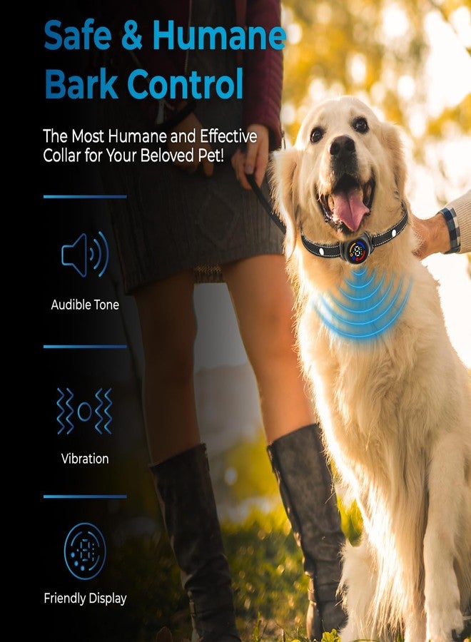 AutoSky طوق AutoSky Pets المضاد للنباح، مناسب للكلاب، مزود بخاصية التنبيه الصوتي، والاهتزاز، والتنبيه الصوتي مع الاهتزاز فقط. يضمن هذا الطوق تدريبًا فعالًا دون صدمات كهربائية. - Image 2