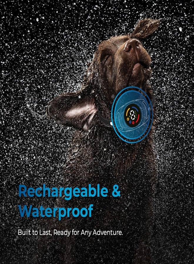 AutoSky طوق AutoSky Pets المضاد للنباح، مناسب للكلاب، مزود بخاصية التنبيه الصوتي، والاهتزاز، والتنبيه الصوتي مع الاهتزاز فقط. يضمن هذا الطوق تدريبًا فعالًا دون صدمات كهربائية. - Image 3