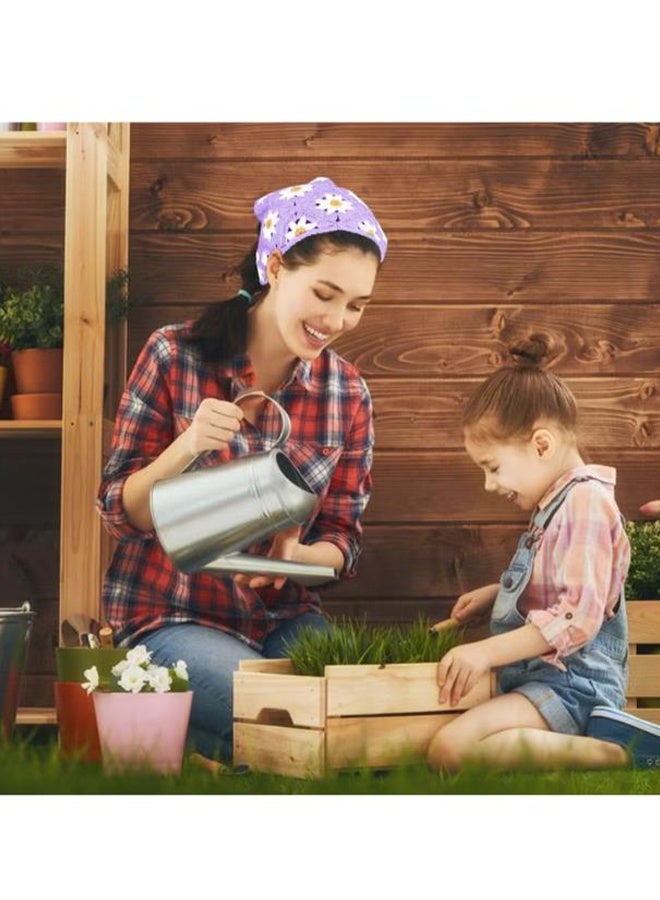 وشاح رأس مزين بالكروشيه، قطعتين من باندانا رأس بوهو، عصابات رأس عتيقة، للنساء والفتيات، غطاء رأس مزين بالكروشيه، إكسسوارات شعر لتزيين الشعر (أرجواني/أخضر)