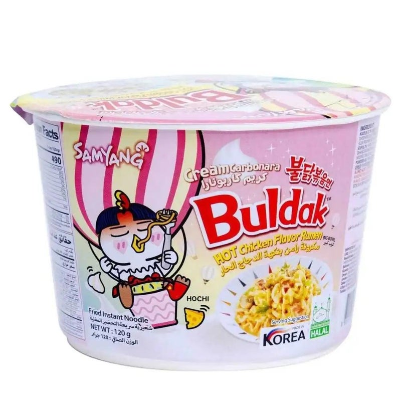 Samyang رامين ساميانغ كريمة كاربونارا بنكهة دجاج حار - 120 جرام - Image 1