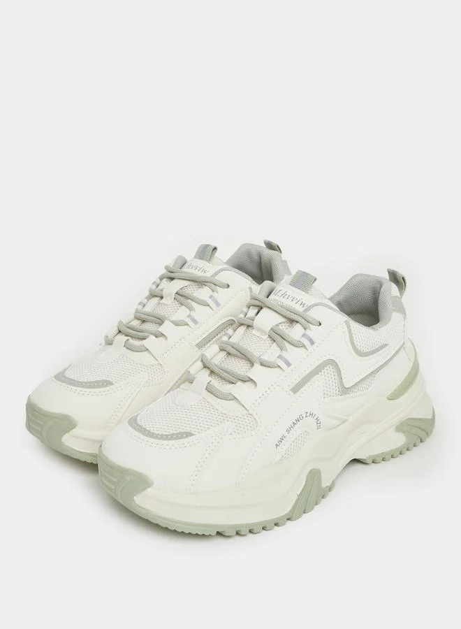 Styli Styli Chunky Sole Lace up Sneakers