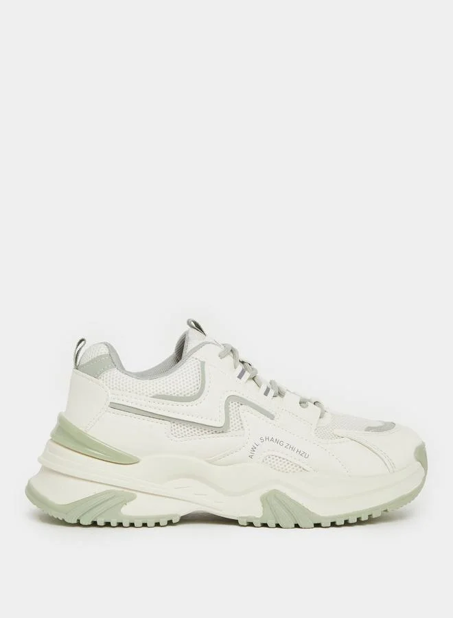Styli Styli Chunky Sole Lace up Sneakers