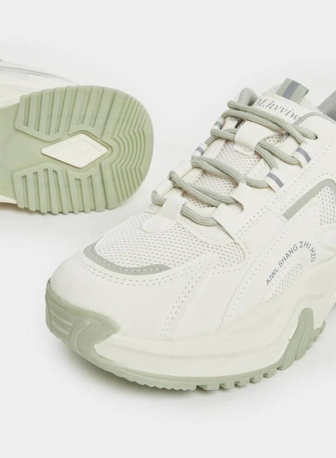 Styli Styli Chunky Sole Lace up Sneakers