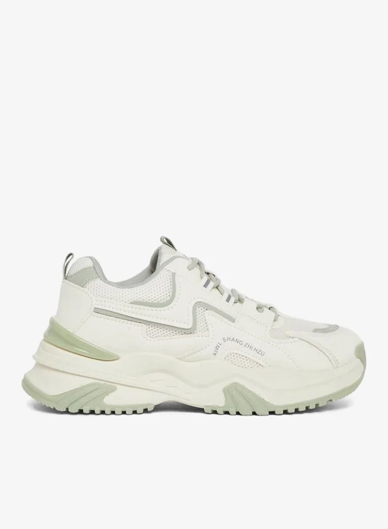 Styli Active Chunky Sole Lace up Sneakers