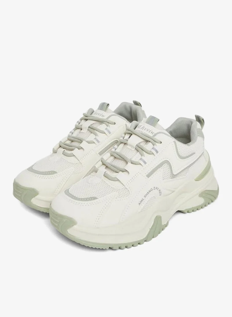 Styli Active Chunky Sole Lace up Sneakers