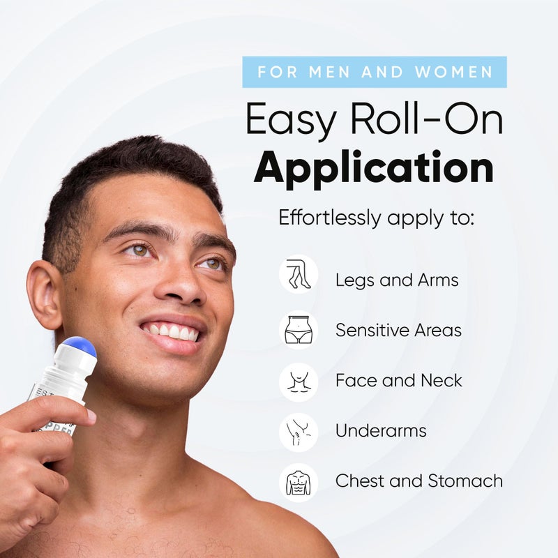 ESTETIST Razor Bump Solution Roll-On, Ingrown Hair & Razor Burn Care Serum, After Shave Roller for Bikini Area, Face, Neck, Underarm & Legs, Skin-Soothing Post Shave Care - Image 4