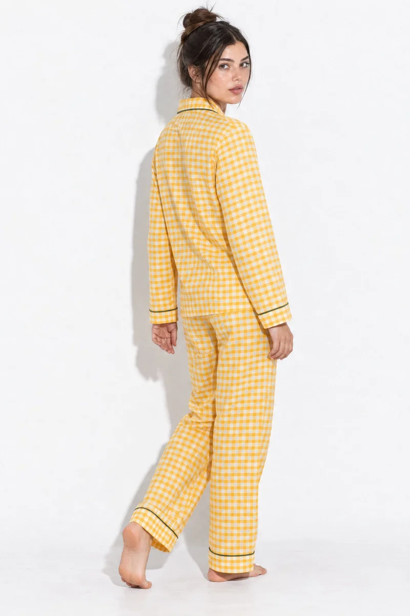 Hiccup Patterned Shirt and Pants Pajama Set