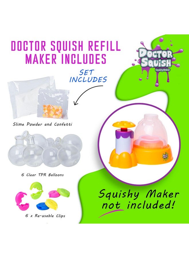 Doctor Squish طقم إعادة تعبئة دكتور سكووش المتوهج في الظلام - مجموعة صنع سكووشي بنفسك - أنشئ سكووشياتك الخاصة مع تأثيرات التوهج النيون - Image 2
