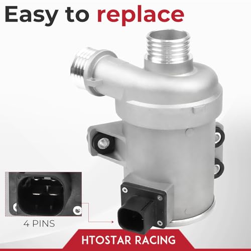 Htostar Racing Electric Engine Water Pump Compatible with BMW N20 B20 228i 320i 328i 428i 528i X1 X3 X4 X5 Z4 2.0 L4 2012-2017 Coolant Water Pump Replace #11517604027 11518635089 11518625097 - Image 5