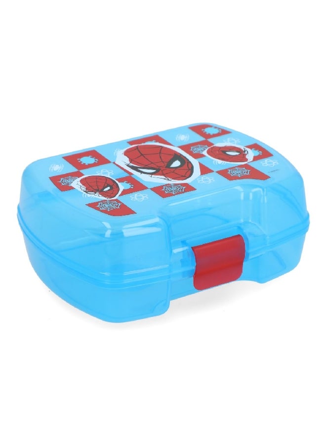 ستور بريميوم صندوق لتخزين الساندويتشات بتصميم سبايدرمان باللونين الأزرق والأحمر 7 x 17.5 x 13.8 سم 74777 - Image 3