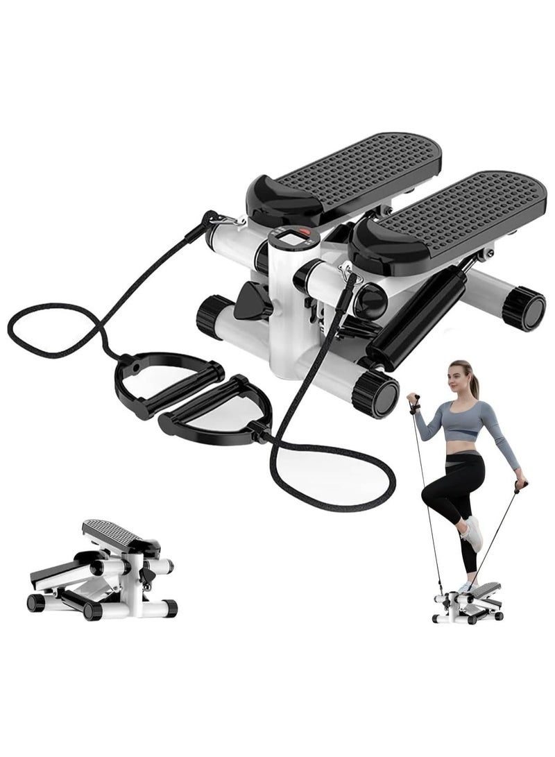 Mini stepping trainer, portable stepping machine with resistance band, exercise machine, adjustable exercise bike stepping machine, Air climbing pedal fitness machine, 120KG capacity LCD display for home office use - Image 1