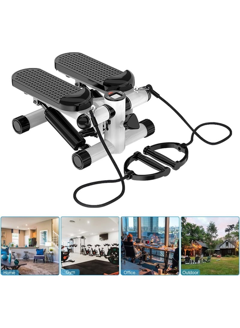 Mini stepping trainer, portable stepping machine with resistance band, exercise machine, adjustable exercise bike stepping machine, Air climbing pedal fitness machine, 120KG capacity LCD display for home office use - Image 5