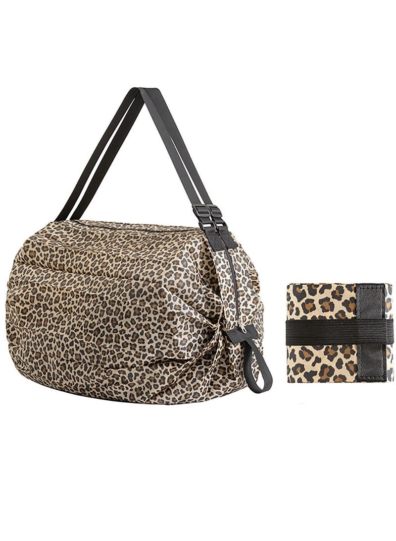 DubaiGallery Portable Grocery Bag, Foldable Large Capacity Shopping Bag, Washable Portable Tote Bag for Picnic, Travel, Camping