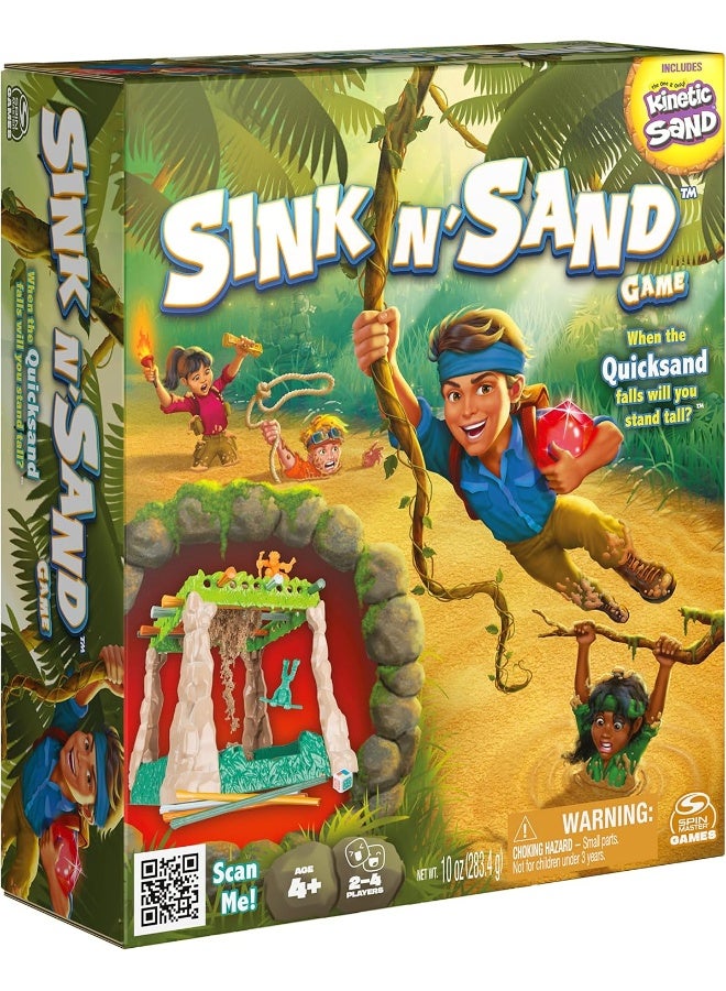 Spin Master Games Spin Master Sink Nâ€™ Sand, Quicksand Kids Board Game with Kinetic Sand for Sensory Fun and Learning - Image 1