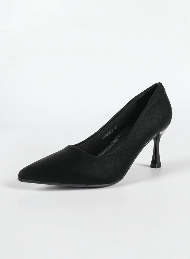 Sneak-a-Peek Sneak-a-Peek Black Pointed Toe Pumps