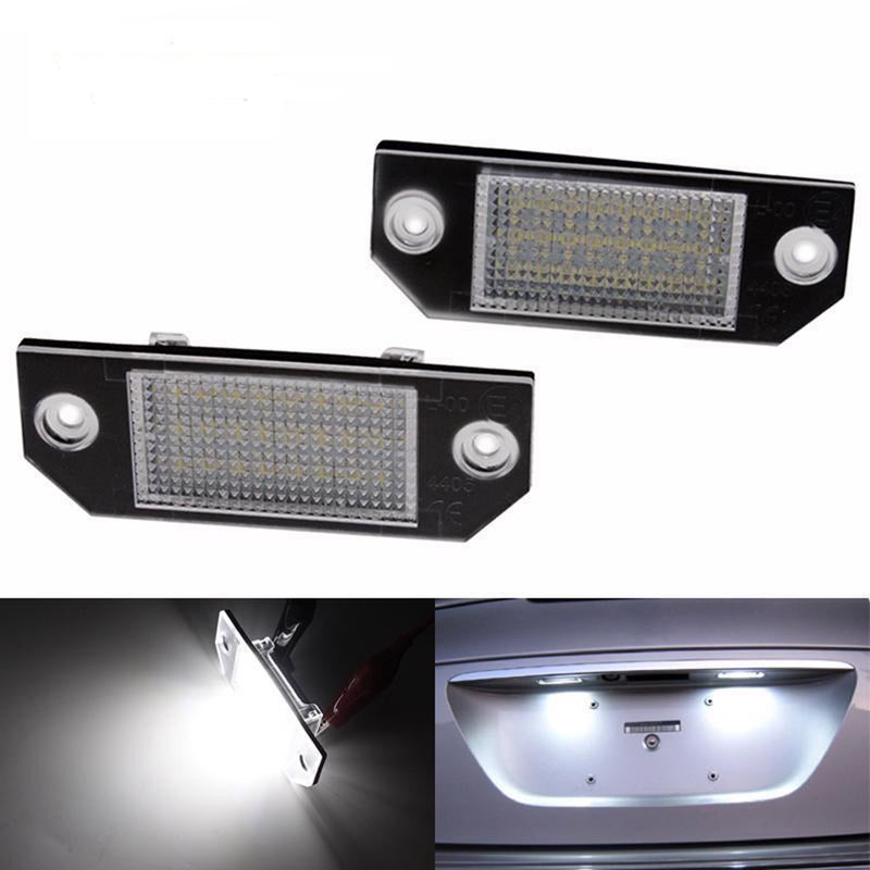 2 Pcs LED License Plate Lamp 12V White Light Fit for Ford Focus C-MAX MK2 - Image 1