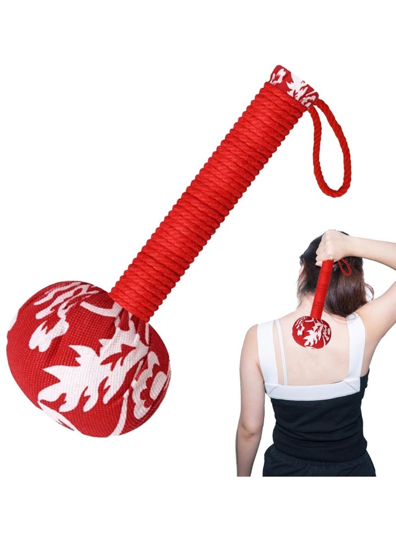 DubaiGallery 2Pcs Wormwood Massage Hammer, Manual Hammer Massager Body Massage Hammer, Back Knock Long Handheld Massage Hammer for Back Pain Relief - Image 3