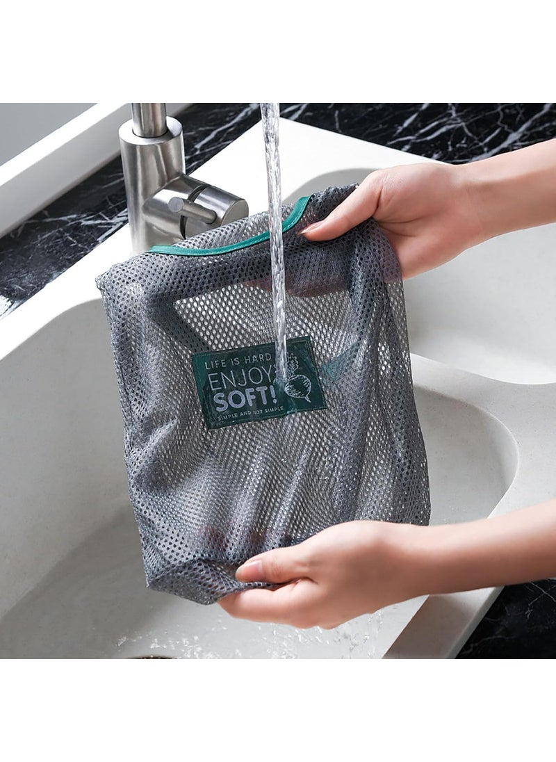 PURCHASE PLUSE PURCHASE PLUSE Reusable Hanging Mesh Storage Bags Kitchen Hanging Storage Net Bag Washable Breathable Net Bag for Fruit Vegetable Garlic Onion Potatoes Hanging Storage Bag 1 Pcs  - Image 4