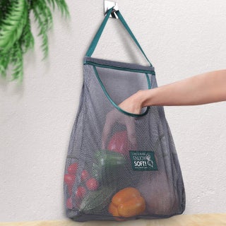 PURCHASE PLUSE Reusable Hanging Mesh Storage Bags Kitchen Hanging Storage Net Bag Washable Breathable Net Bag for Fruit Vegetable Garlic Onion Potatoes Hanging Storage Bag 1 Pcs - pzsku/Z6B47DDD7F431F1D66BF1Z/45/1746638096/229608b9-0878-476a-ba22-5a67424e4793