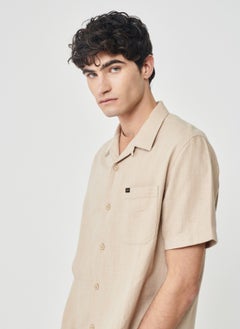 LEE Shirt Collar Beige Men's T-Shirt L67PLDUQ_SHORT S ve Shirt  - Image 5