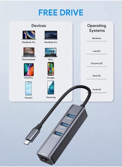 NIBEMINENT USB C to Ethernet Adapter RJ45 Thunderbolt 3 Type-C Gigabit LAN Network Adapter, Compatible for MacBook Pro 2021 2020 2019 2018 2017 Air Dell XPS and More  - Image 5