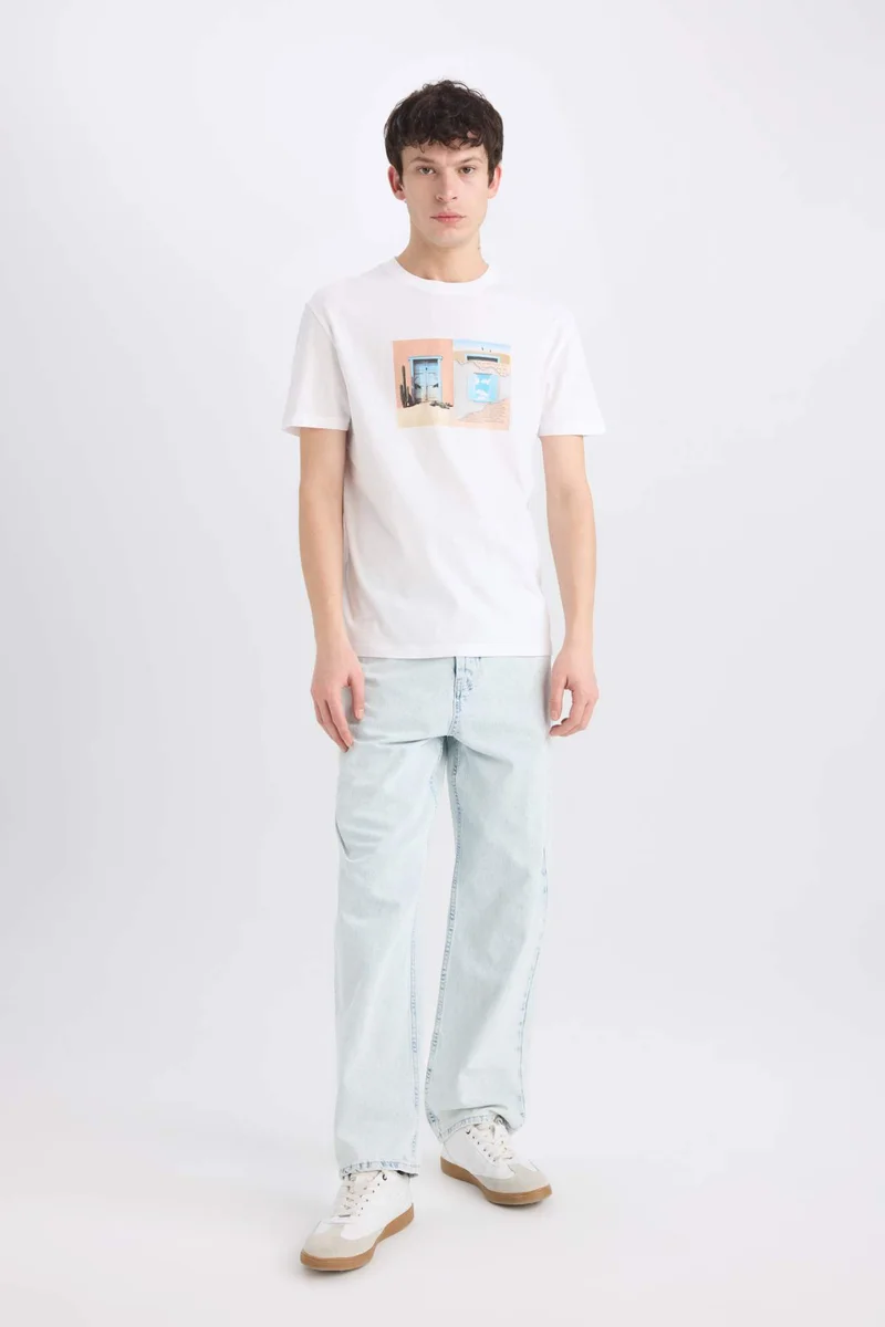 DeFacto Regular Fit Crew Neck Short Sleeve T-Shirt