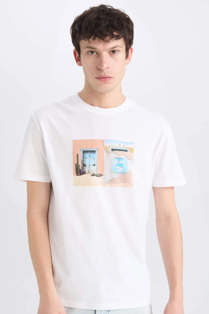 DeFacto Regular Fit Crew Neck Short Sleeve T-Shirt