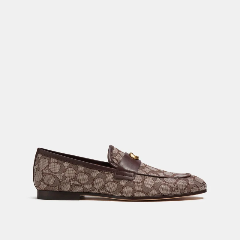 COACH Sculpted Signature Loafer In Signature Jacquard