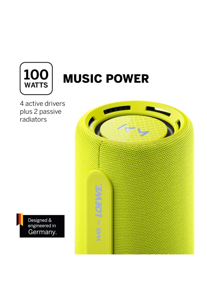 LOEWE WE. HEAR PRO BY KYLIAN MBAPPE BLUETOOTH SPEAKER BT V5.3 100W WATER-RESISTANT IPX6 NEON - Image 4