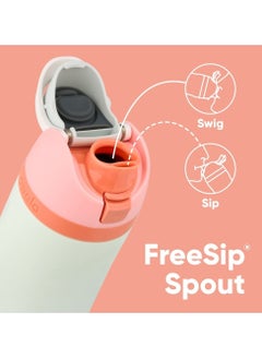 Owala Owala FreeSip Insulated Stainless Steel Water Bottle with Straw for Sports and Travel, BPA-Free, 24oz, Grey  - Image 2