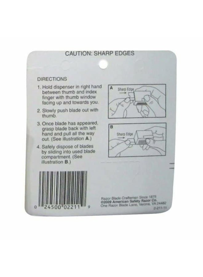 TXIN Gem Stainless Steel Single Edge Razor Blades 10 Ea (Pack Of 2) - Image 2