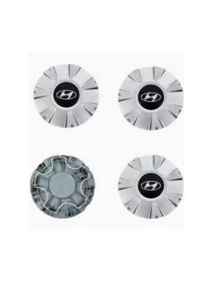 Generic Brand Wheel Center Cap Set Compatible with Hyundai Sonata 2015–2017, Silver Wheel Hub Center Caps - Image 5