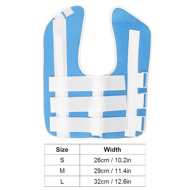 klarako Humerus Splint, Humerus Fracture Splint Adjustable Upper Arm Splint Breathable Humeral Shaft Brace Support for Fracture Recovery(L-blue) - Image 2