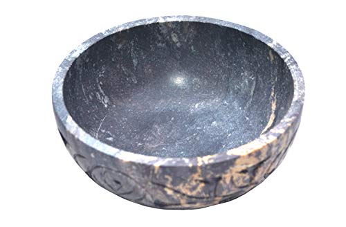 Nirvana Class - Soapstone Scrying and Smudge Bowl (Scrying - Bowls & Mirrors) (4 Inch) From India - Image 2