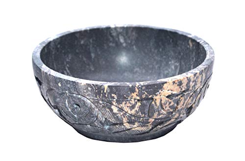 Nirvana Class - Soapstone Scrying and Smudge Bowl (Scrying - Bowls & Mirrors) (4 Inch) From India - Image 4