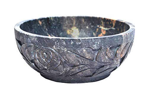 Nirvana Class - Soapstone Scrying and Smudge Bowl (Scrying - Bowls & Mirrors) (4 Inch) From India - Image 1