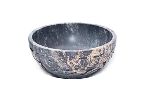 Nirvana Class - Soapstone Scrying and Smudge Bowl (Scrying - Bowls & Mirrors) (4 Inch) From India - Image 3