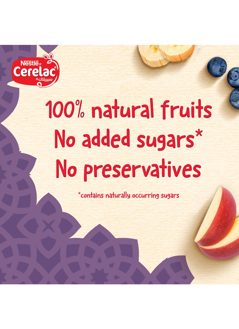 Cerelac Apple Banana & Blueberry Fruit Puree Baby Food (8m+) 80gm - Image 5