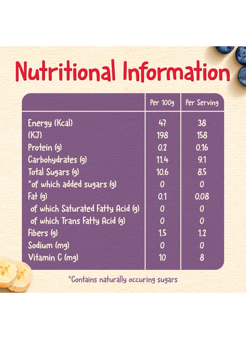 Cerelac Apple Banana & Blueberry Fruit Puree Baby Food (8m+) 80gm - Image 3