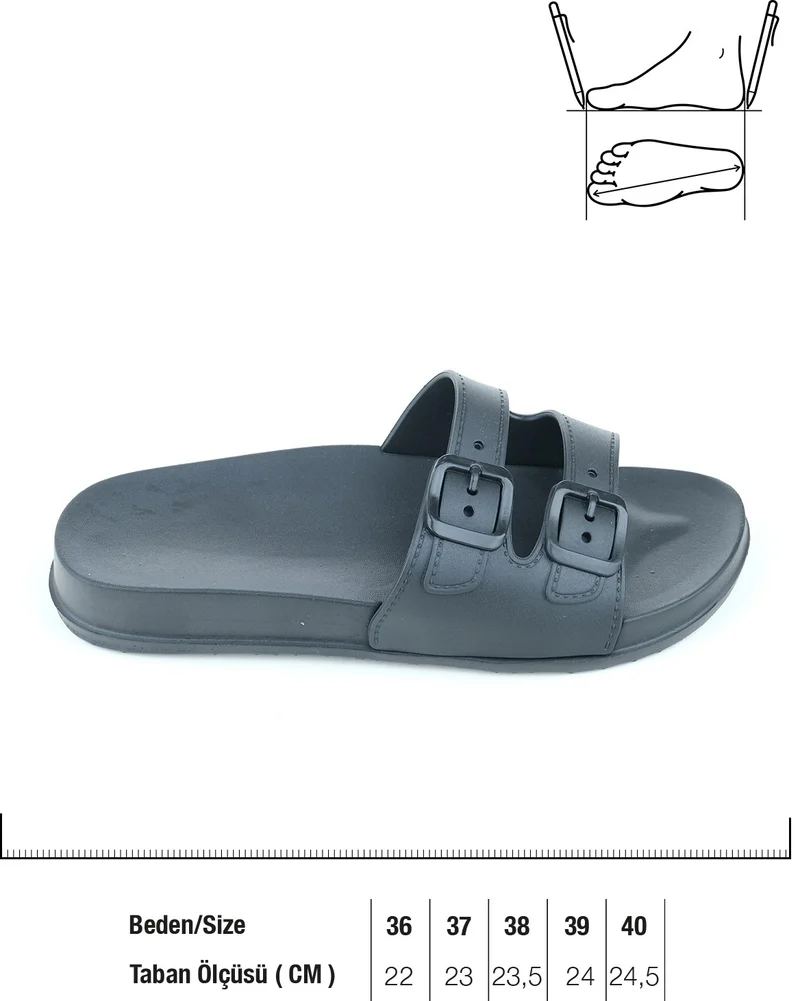 Gezer Summer Women's Double Buckle Adjustable Wet Floor Slippers10