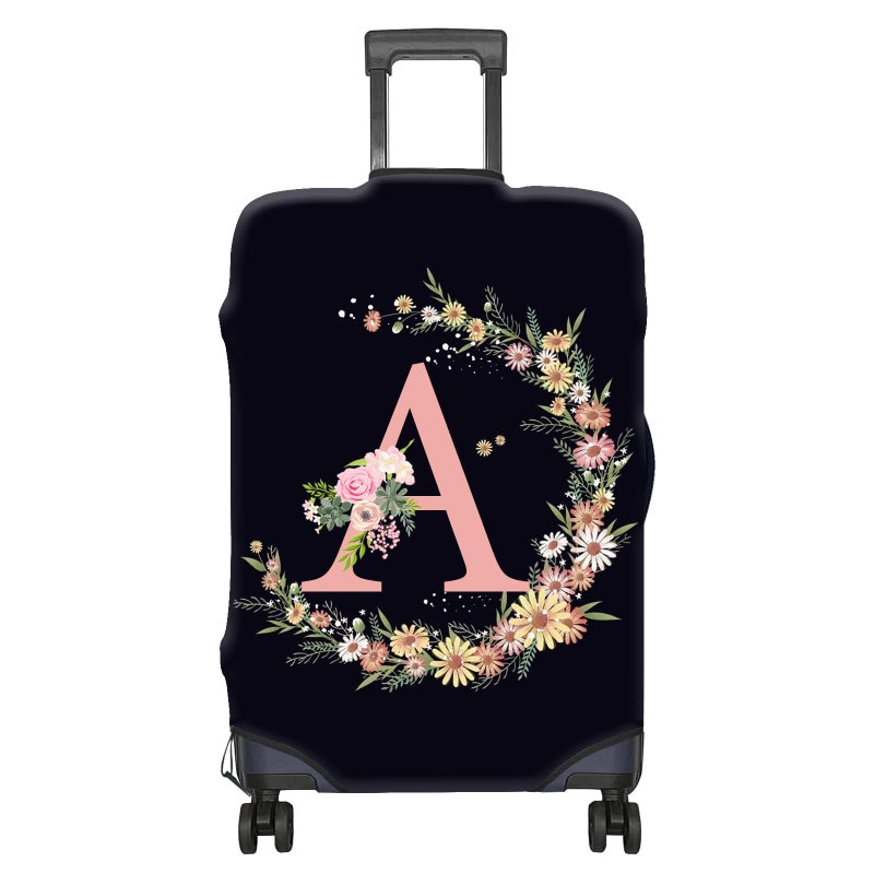 BHAHB Luggage Suitcase Cover Protector Luggage Elastic Washable Baggage Covers Initial Cute Aesthetic for Unisex Women Girls Travel Trip M2225 inchLetter A - Image 2