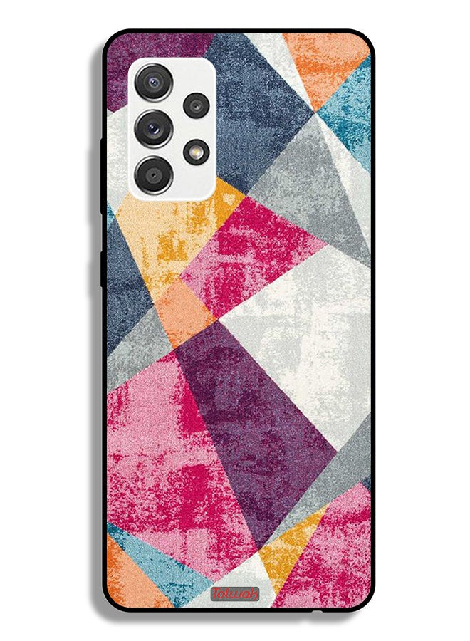 Tolwak Samsung Galaxy M32 5G Protective Case Cover Paint Pattern - Image 1