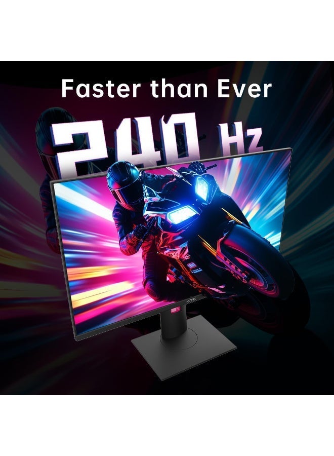 ك تي سي شاشة العاب 27 بوصة 240 هرتز QHD 2560 × 1440 من كيه تي سي، HVA سريع، HDR400، متوافقة مع جي سينك/فري سينك، USB/نوع C/منفذ عرض/HDMI، قابلة للتثبيت فيسا، ارتفاع محوري وإمالة قابلة للتعديل، 27GS950 - Image 3