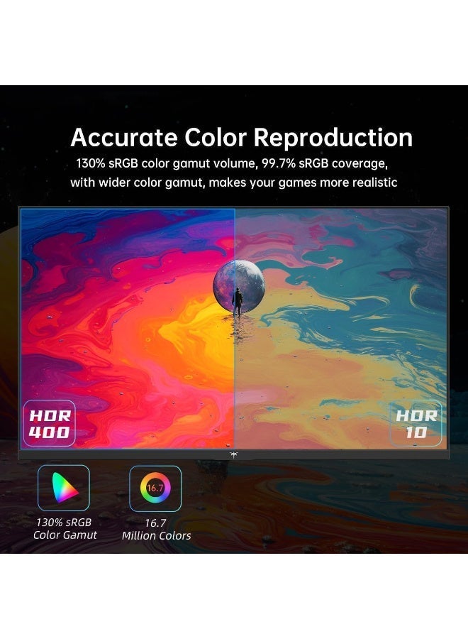 ك تي سي شاشة العاب 27 بوصة 240 هرتز QHD 2560 × 1440 من كيه تي سي، HVA سريع، HDR400، متوافقة مع جي سينك/فري سينك، USB/نوع C/منفذ عرض/HDMI، قابلة للتثبيت فيسا، ارتفاع محوري وإمالة قابلة للتعديل، 27GS950 - Image 5