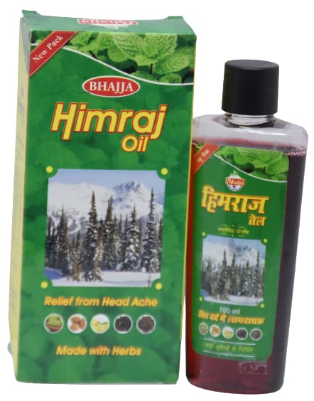 URJUWANI Bhajja Himraj Hair Oil Relief for Head Ache Made with Herbal 100ml - Image 3