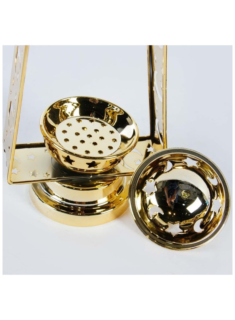 Incense burner in the shape of a lantern, stars and a crescent moon, an elegant design suitable for decoration - Image 3