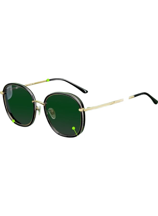 VEGOOS Women'S Polarized Sunglasses Modern Fashion Driving Shades 6118 Black Frame Grey Lens - Image 3