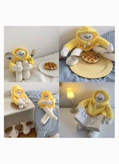 SYOSI Banana Plush Man Toy, SYOSI Banana Weird Plushies with Magnets Changeable Pose Funny Cute Banana Doll Stuffed Decompression Perfect for Boys Girls Birthday 15Inch  - Image 2